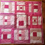 Pink baby quilt