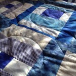 Blue quilt shadow