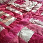 Pink quilt shadow