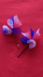 Itty-bitty Tulle Bobby pins