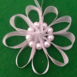 Silver ribbon snowflake