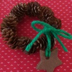 Pine cone wreath – green